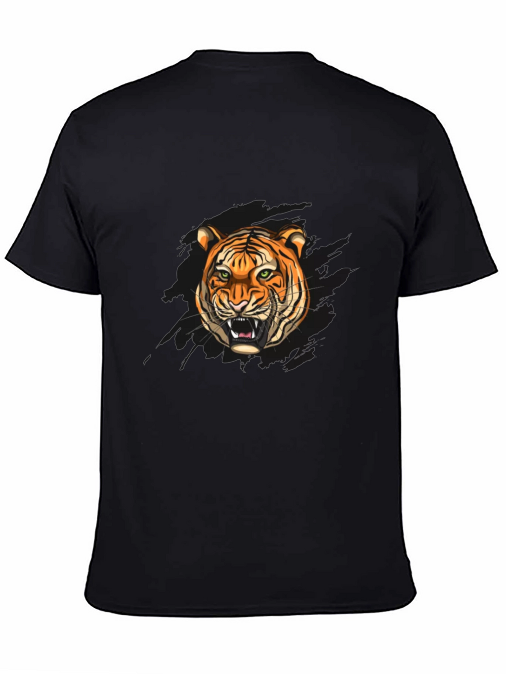 Tiger Graphic Black T-Shirt - Fierce Style!