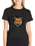 Tiger Graphic Black T-Shirt - Fierce Style!