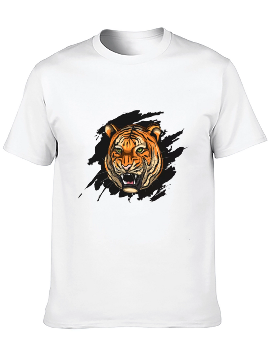 Tiger Graphic Black T-Shirt - Fierce Style!