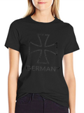 Germany Iron Cross Graphic Black T-Shirt