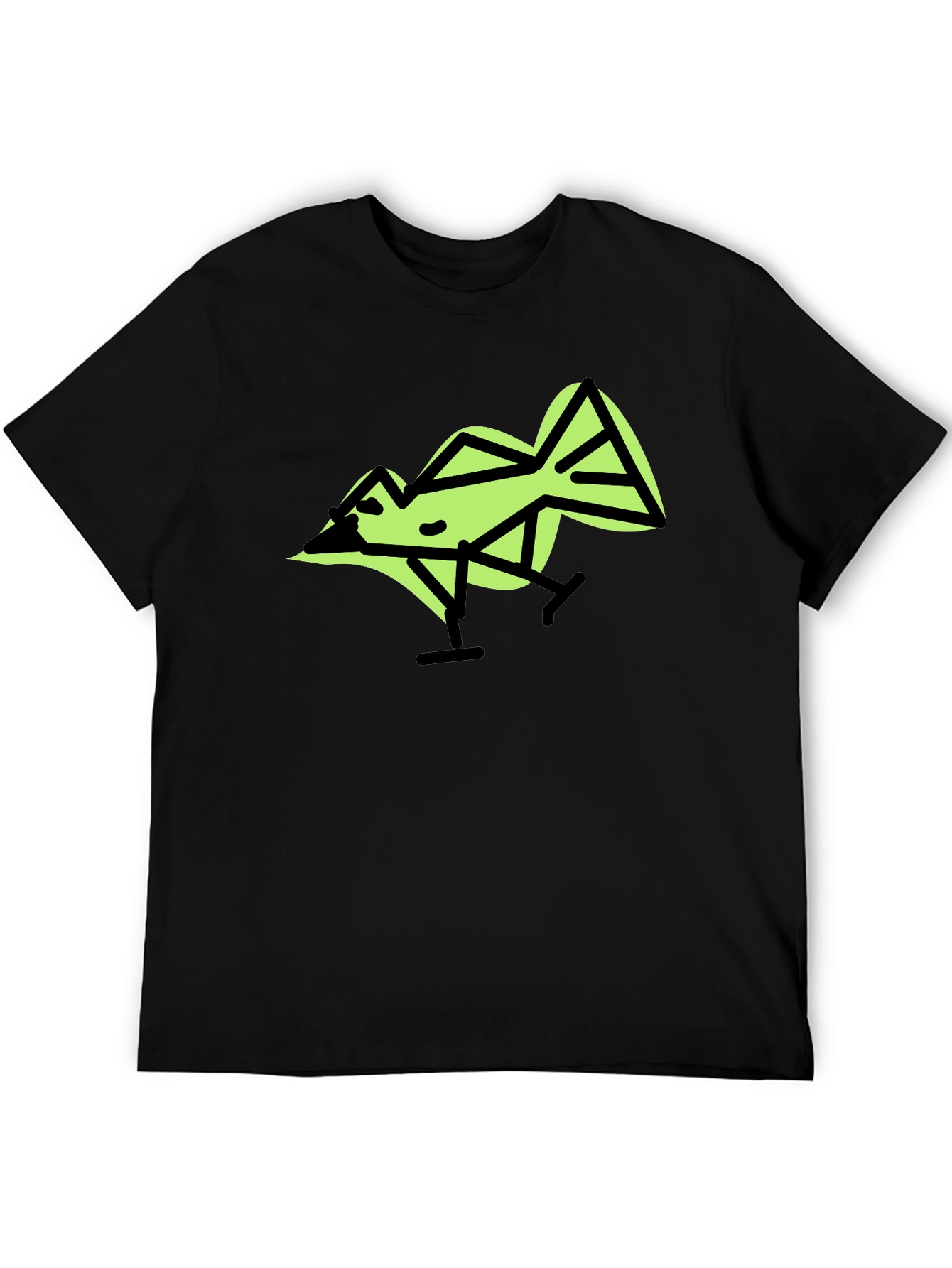 Geometric Bird Graphic T-Shirt