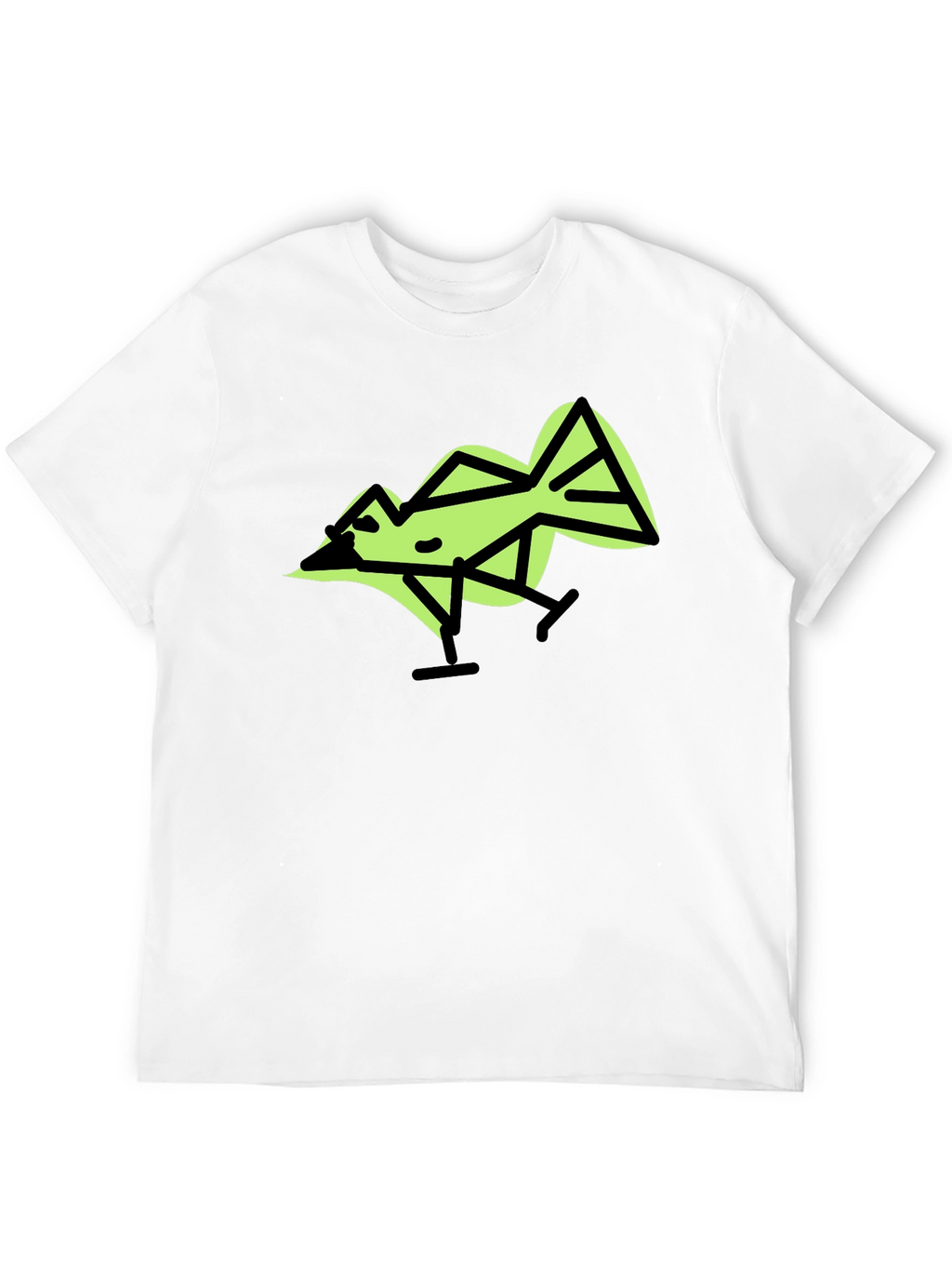 Geometric Bird Graphic T-Shirt