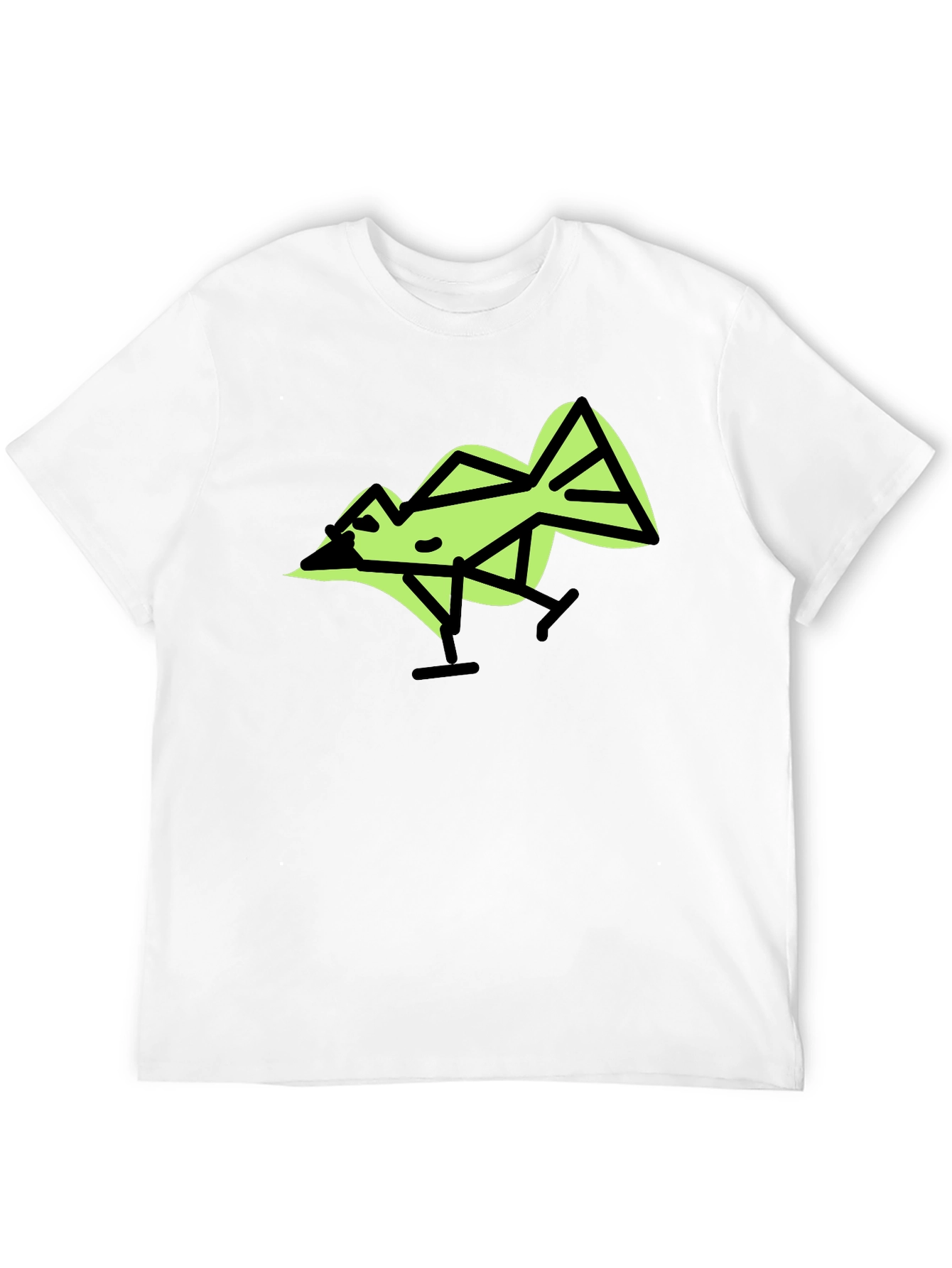 Geometric Bird Graphic T-Shirt