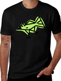 Geometric Bird Graphic T-Shirt