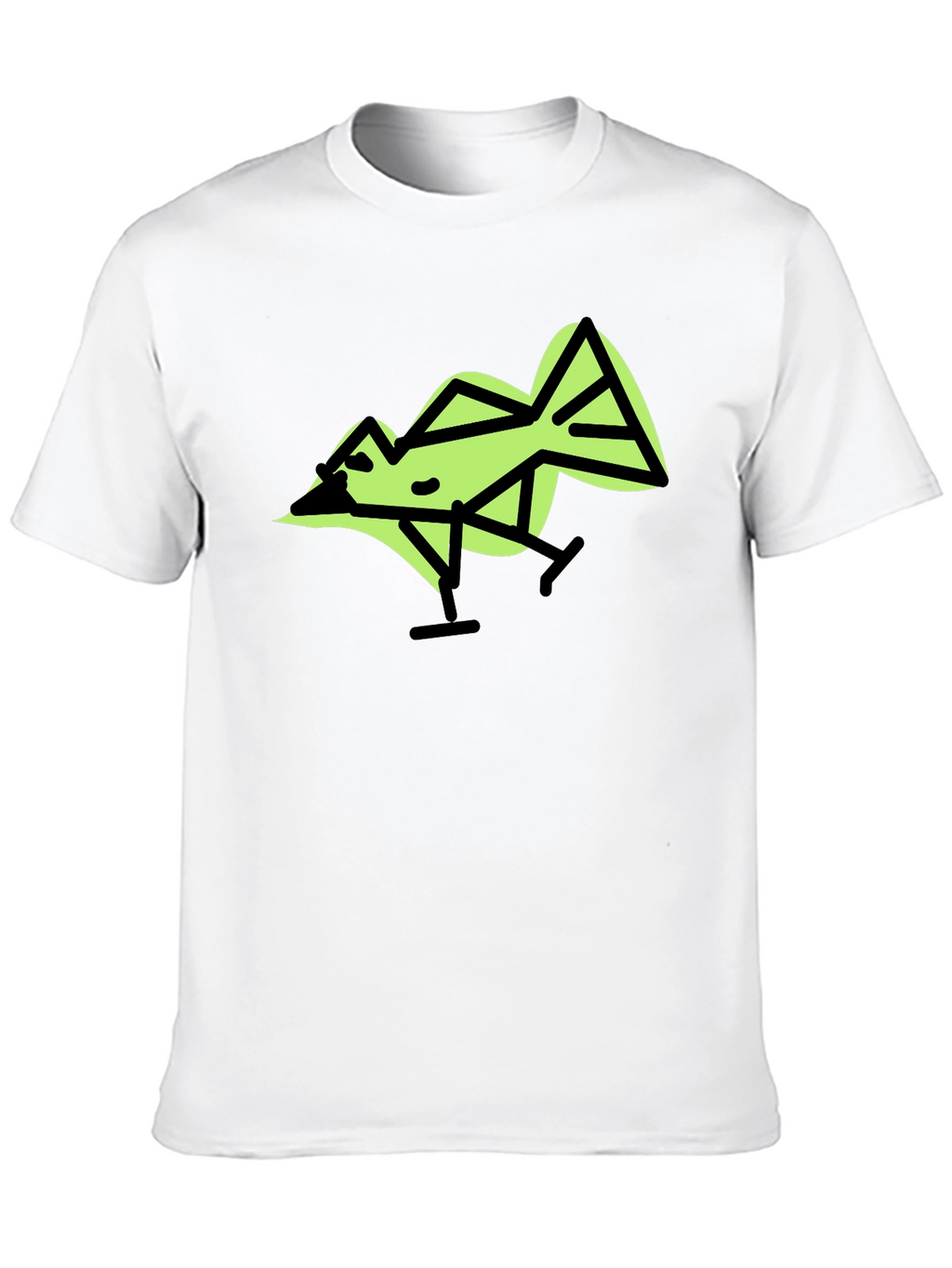 Geometric Bird Graphic T-Shirt