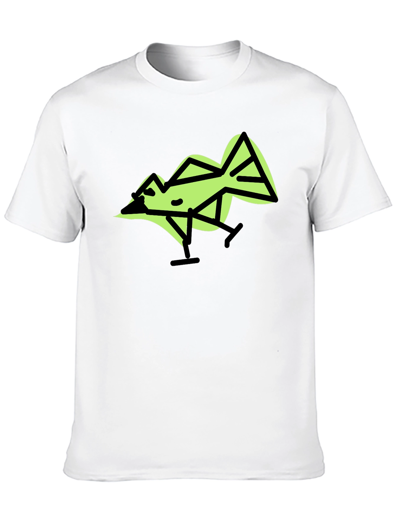 Geometric Bird Graphic T-Shirt