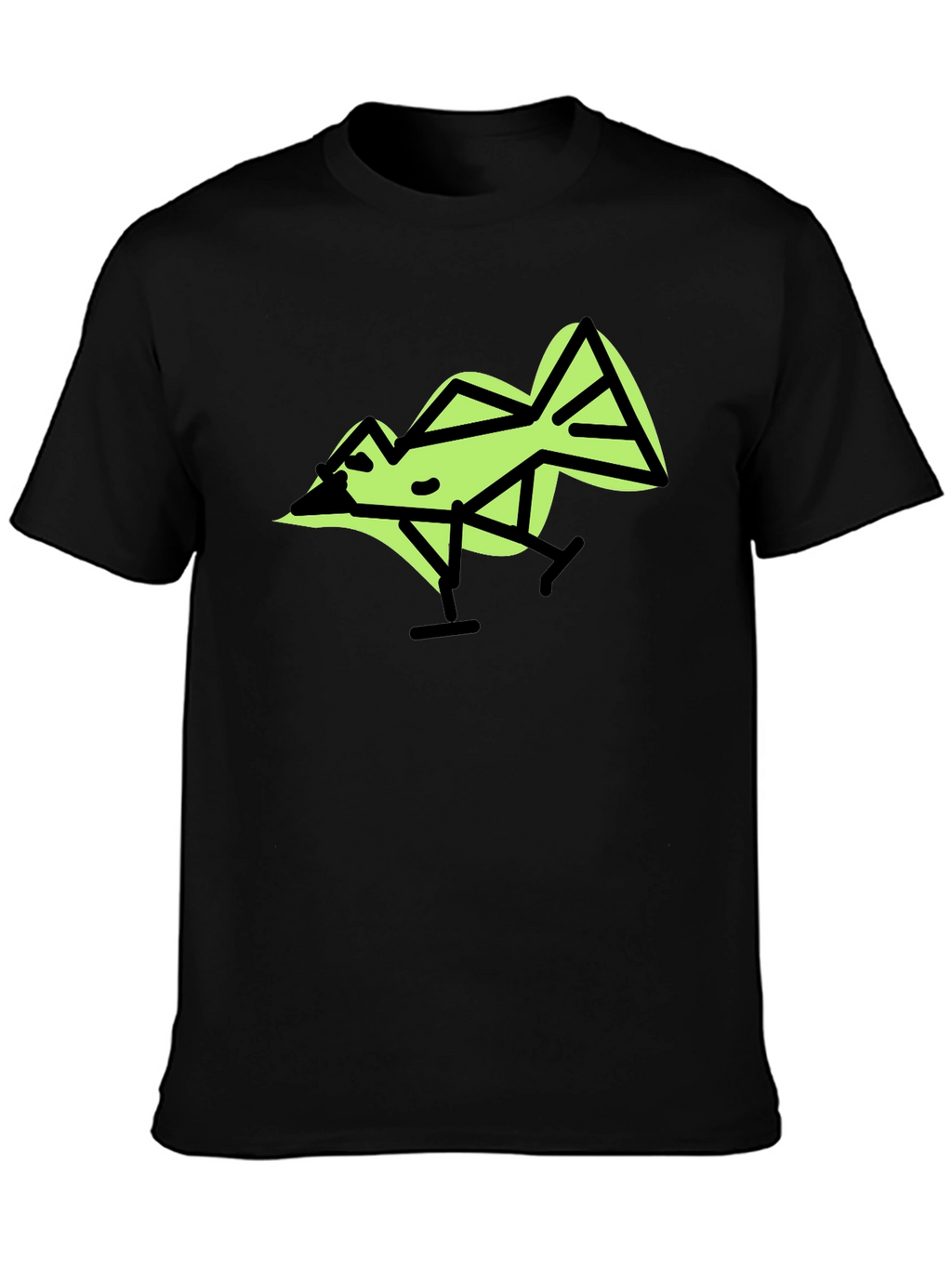 Geometric Bird Graphic T-Shirt