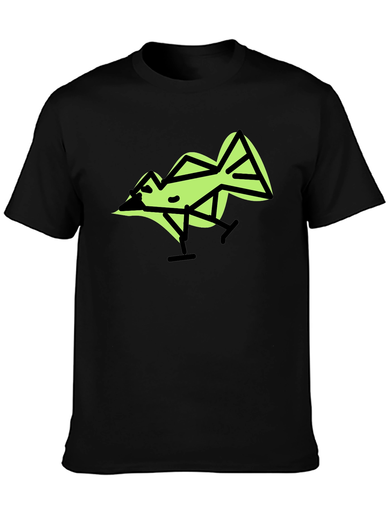 Geometric Bird Graphic T-Shirt