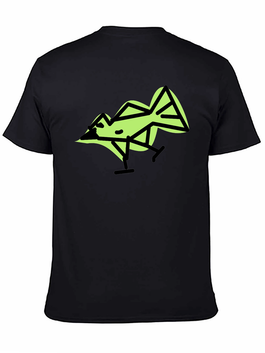 Geometric Bird Graphic T-Shirt