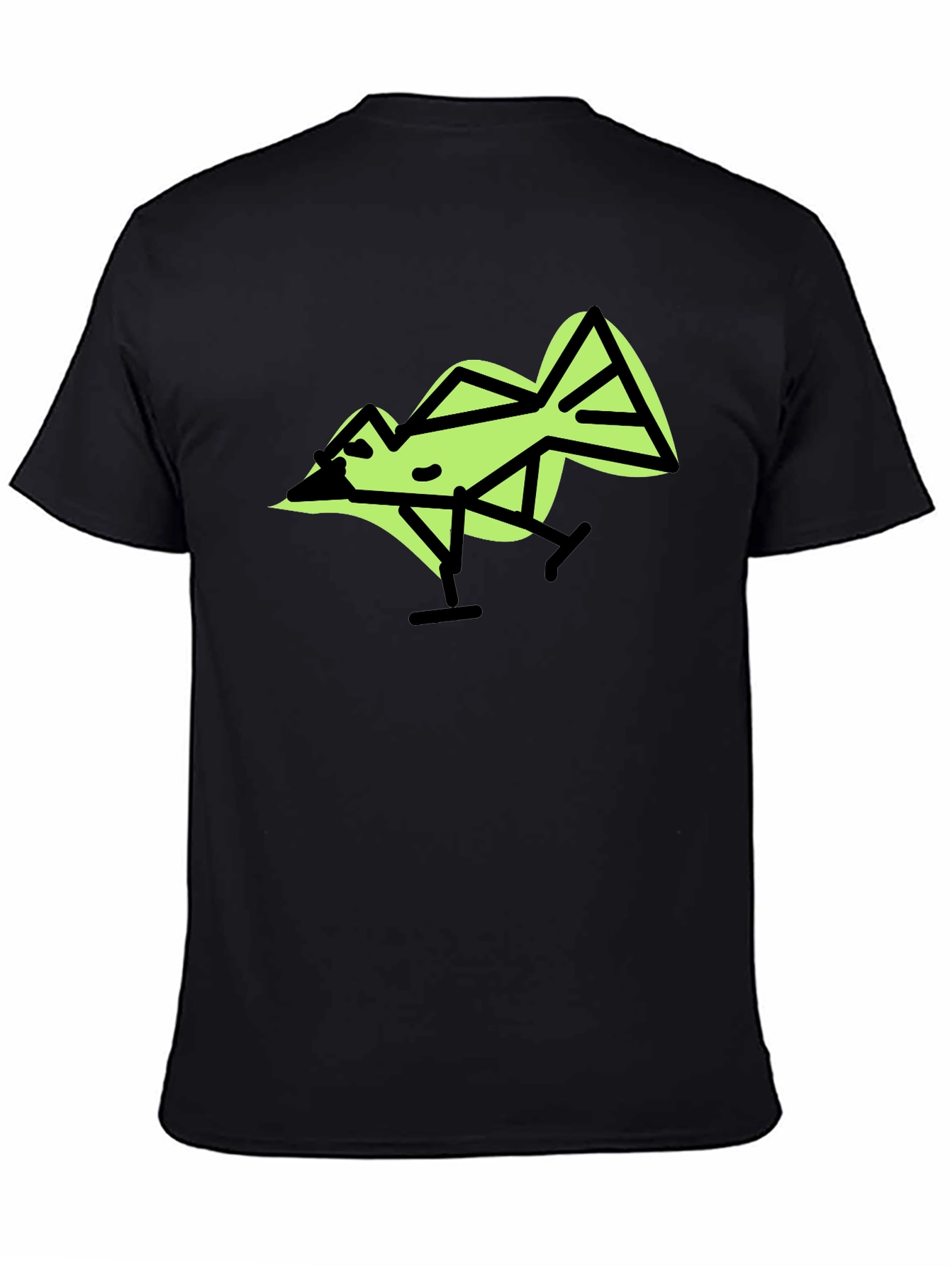 Geometric Bird Graphic T-Shirt