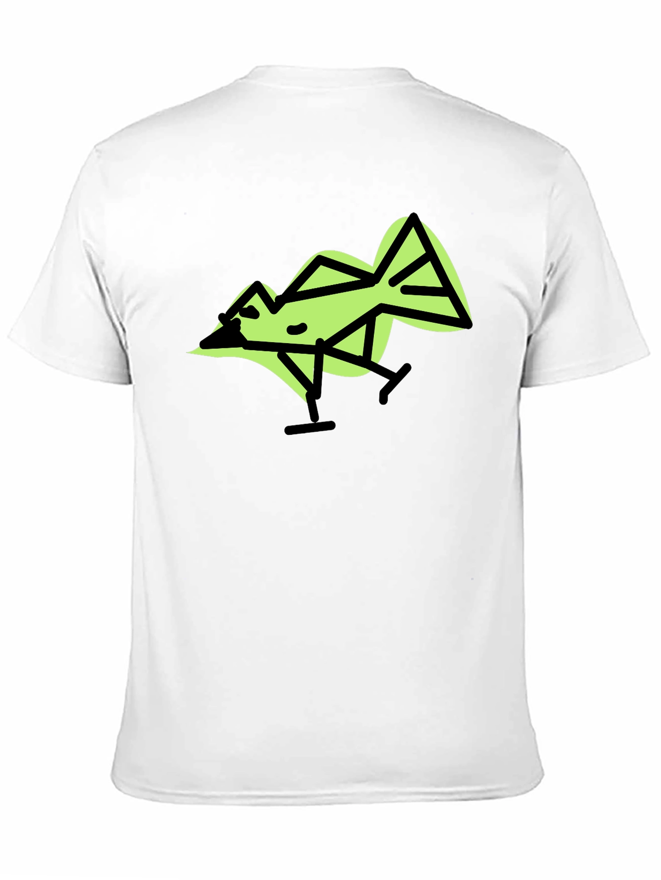 Geometric Bird Graphic T-Shirt