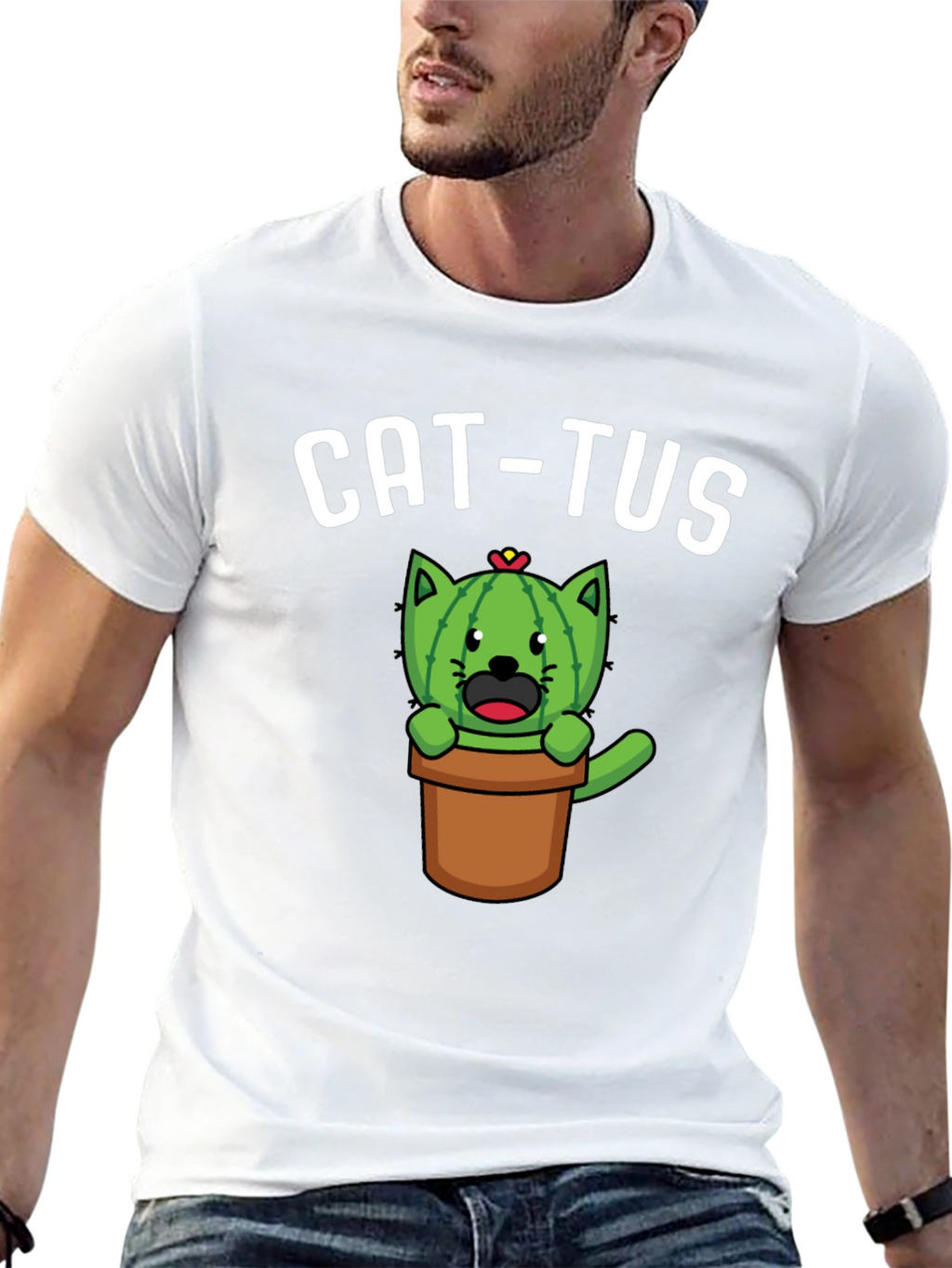 Cat-tus Funny Novelty T-Shirt