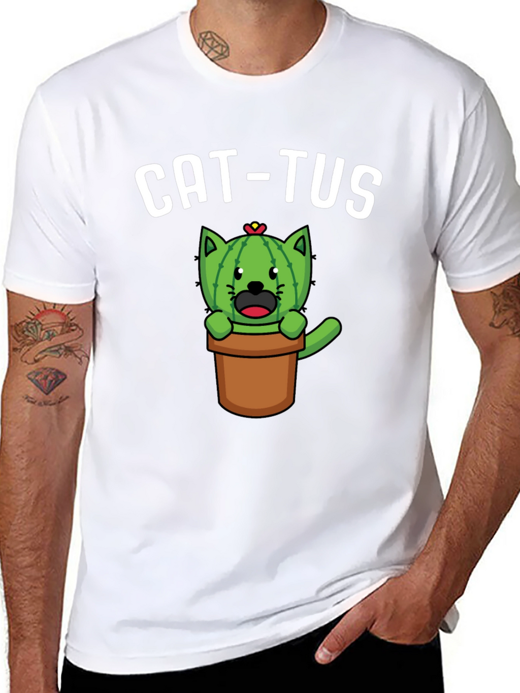 Cat-tus Funny Novelty T-Shirt