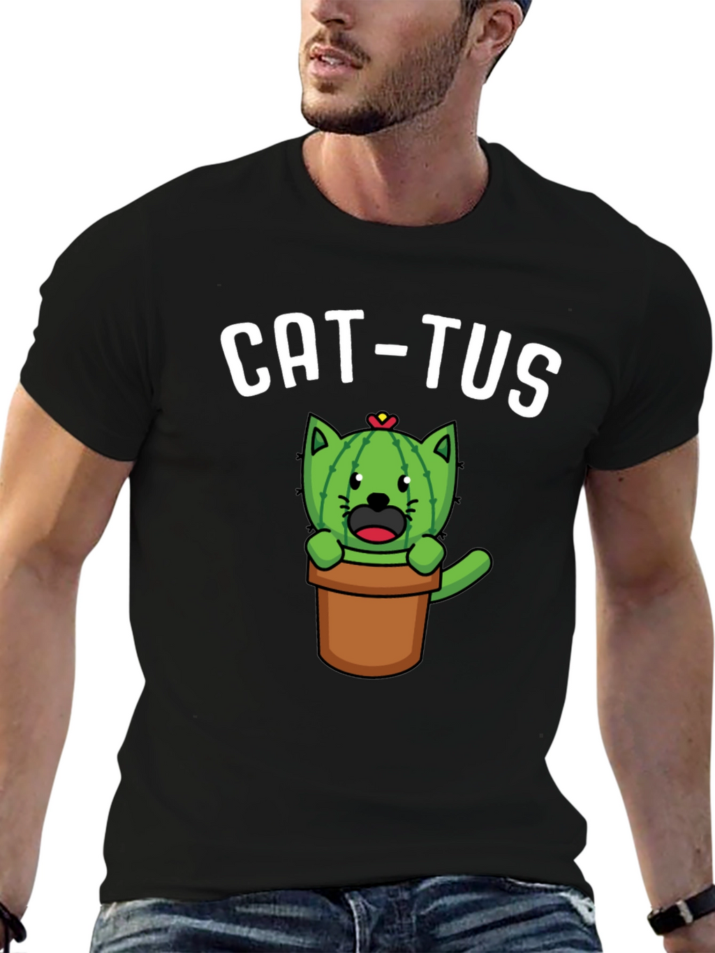 Cat-tus Funny Novelty T-Shirt
