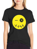 Winking Emoji Black T-Shirt