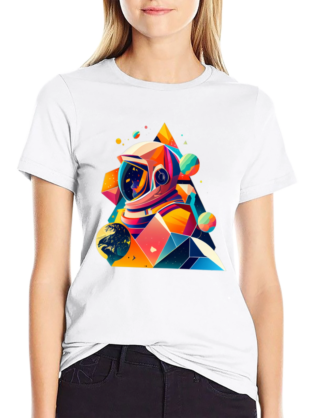 Astronaut Graphic Tee - Space Art T-Shirt