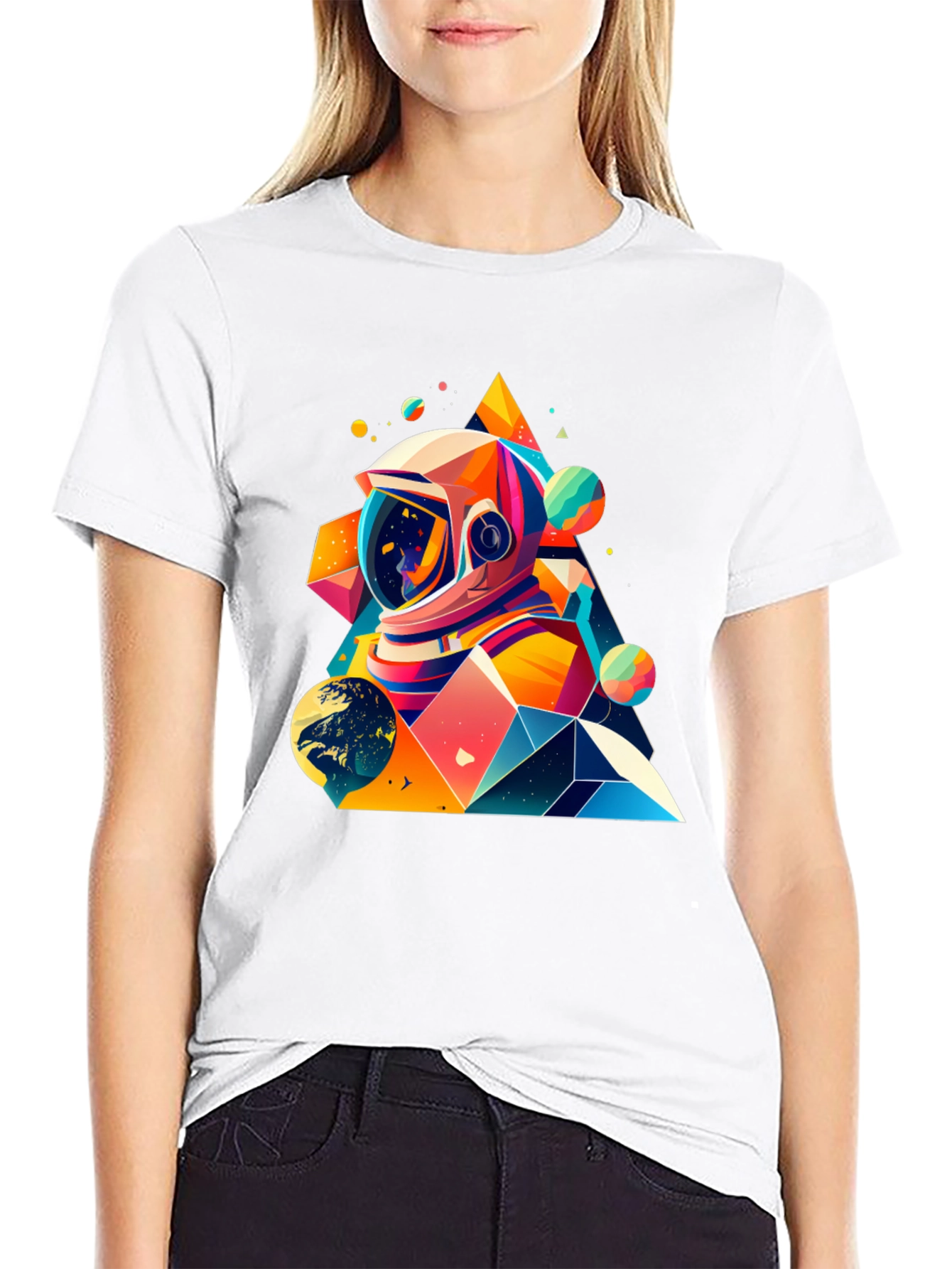 Astronaut Graphic Tee - Space Art T-Shirt