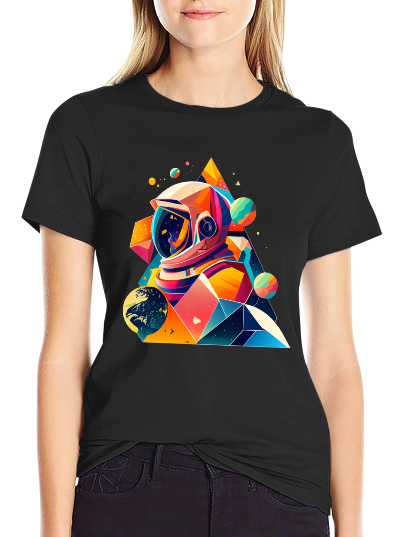 Astronaut Graphic Tee - Space Art T-Shirt