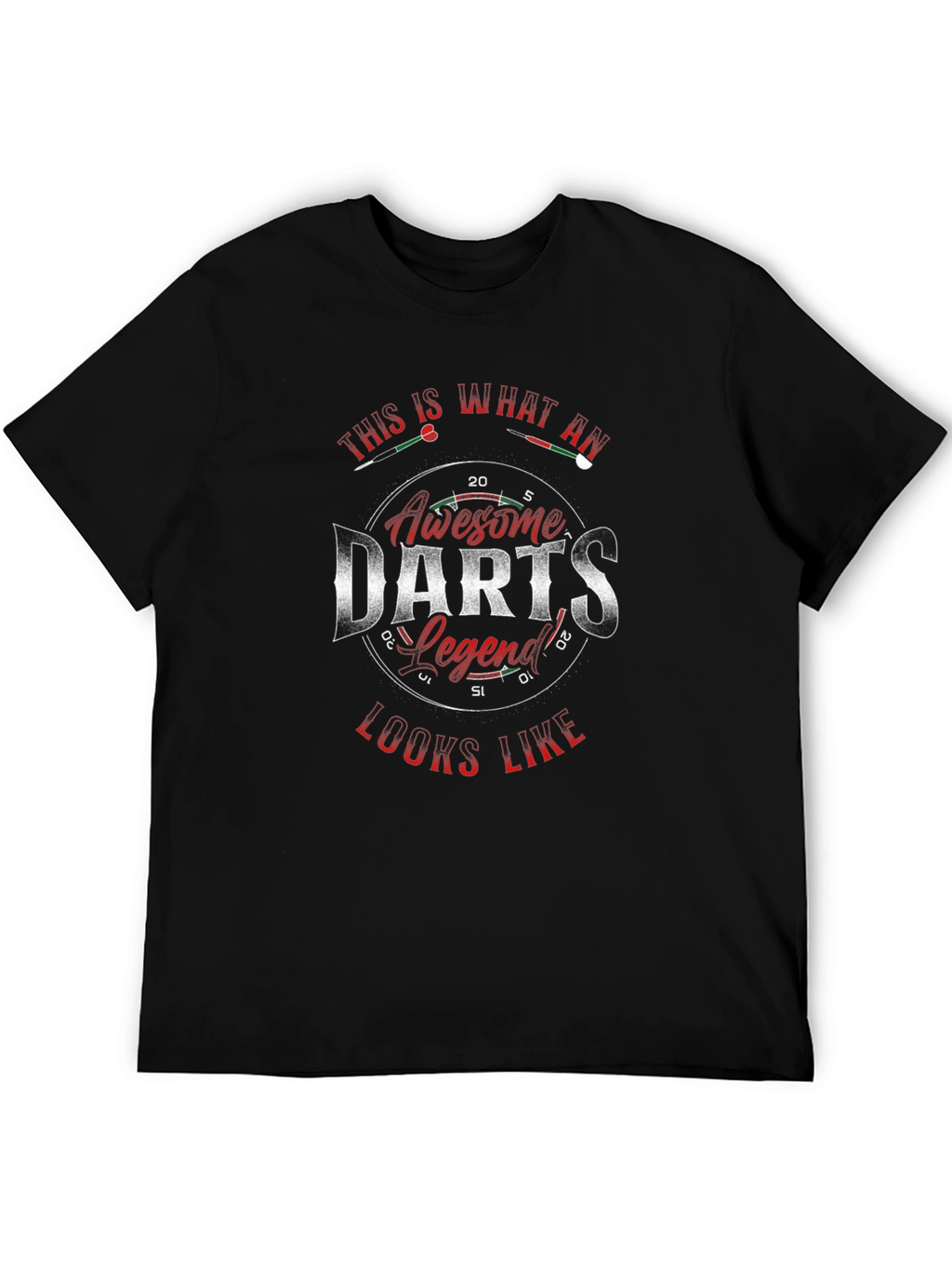 Awesome Darts Legend Black T-Shirt