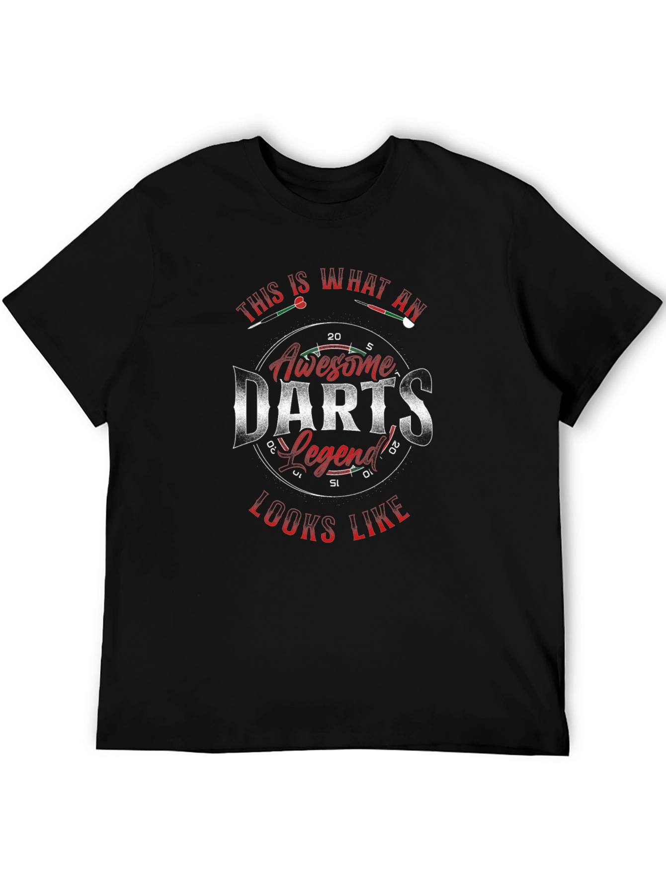 Awesome Darts Legend Black T-Shirt