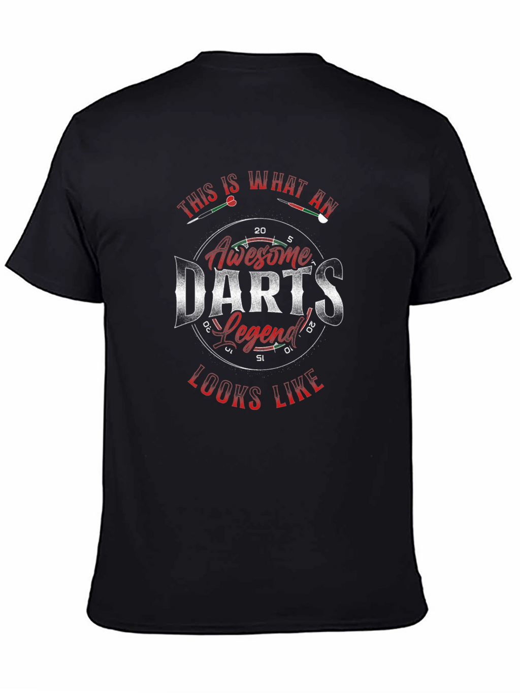 Awesome Darts Legend Black T-Shirt