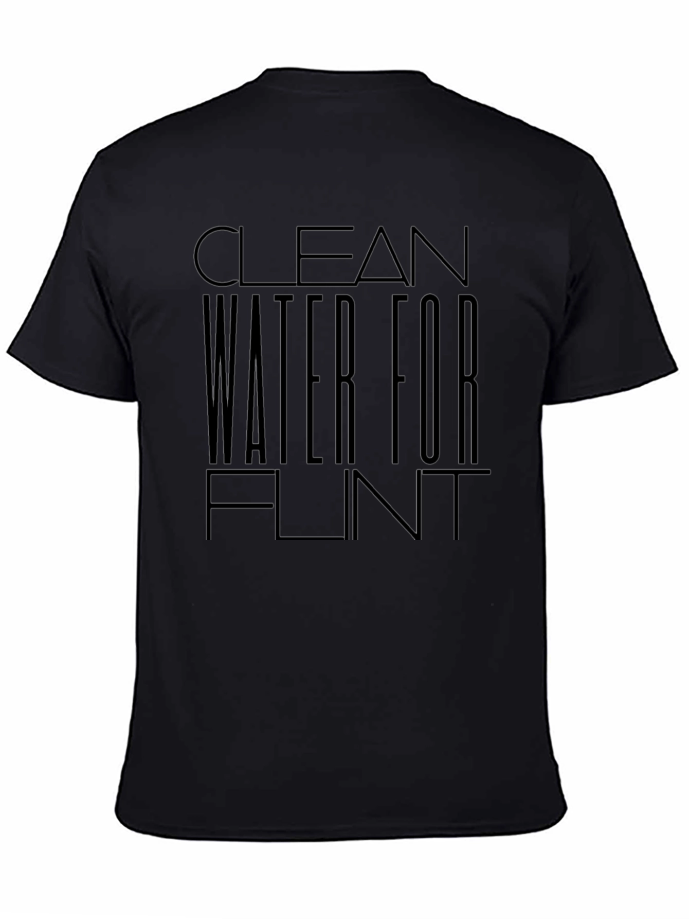 Clean Water for Flint Black T-Shirt
