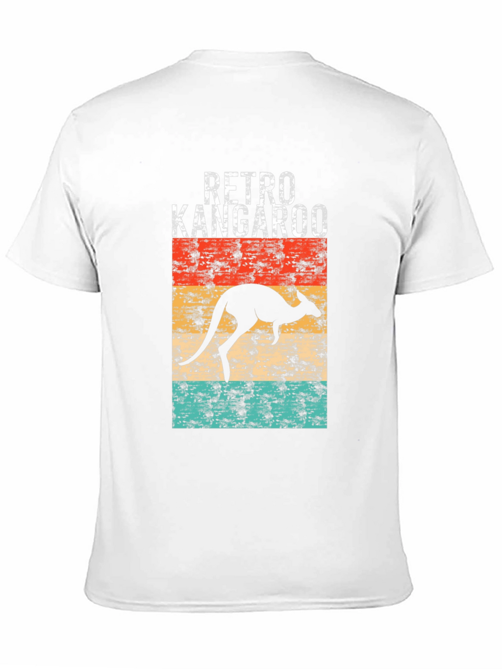 Retro Kangaroo Graphic Tee - Black