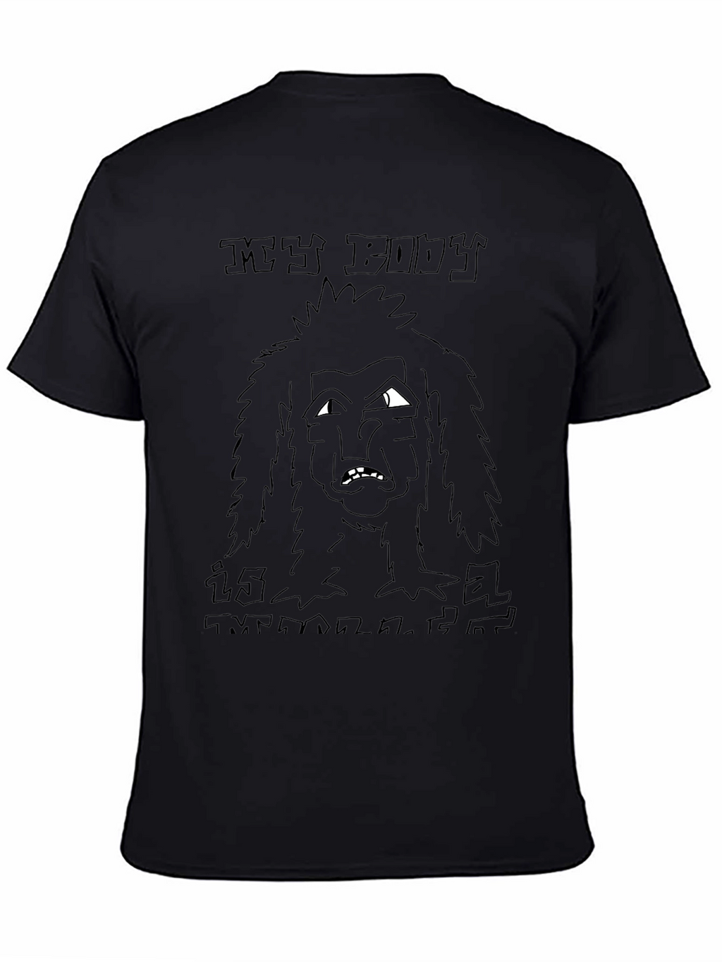 My Body Is Melting Black T-Shirt