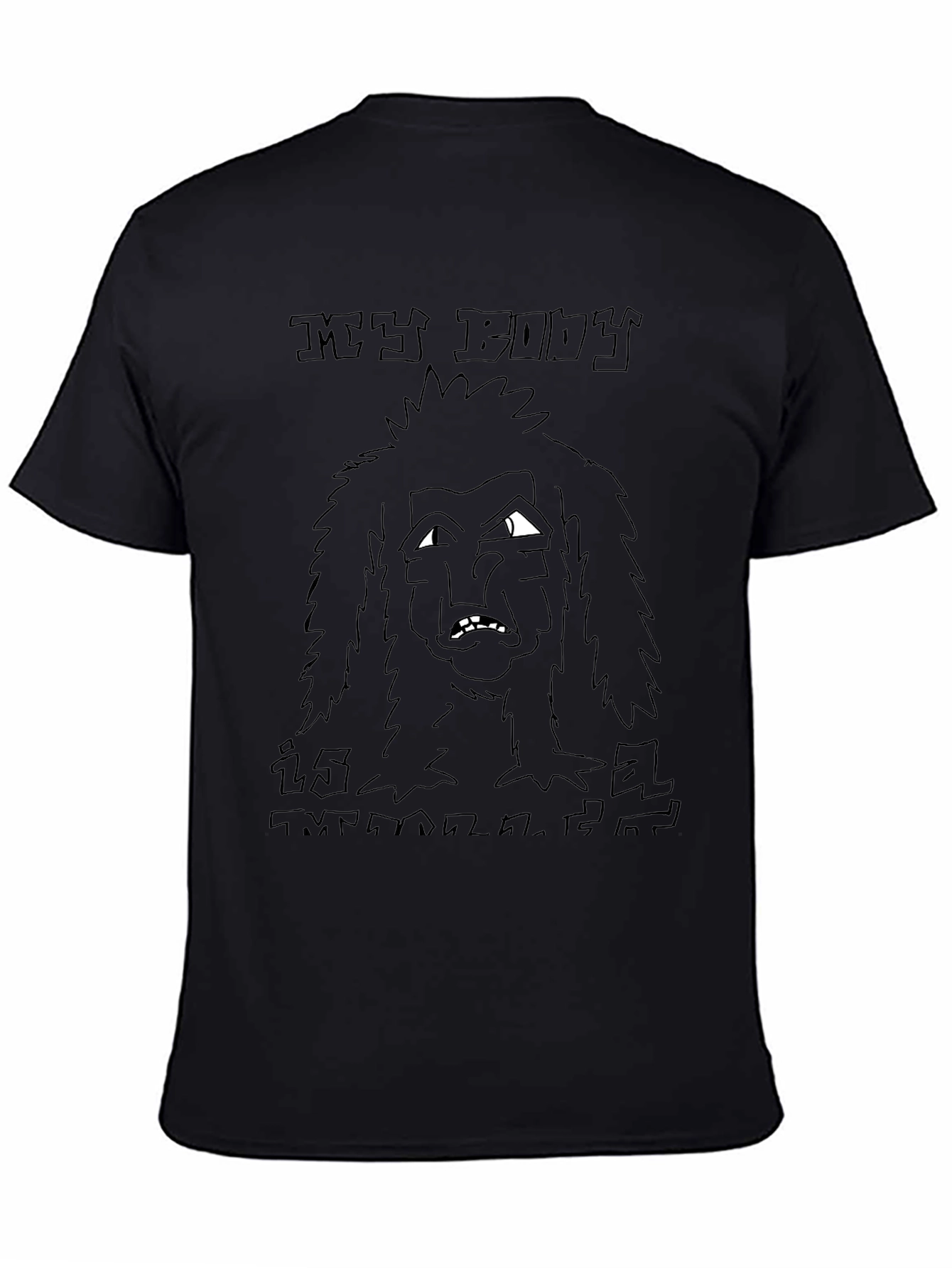 My Body Is Melting Black T-Shirt