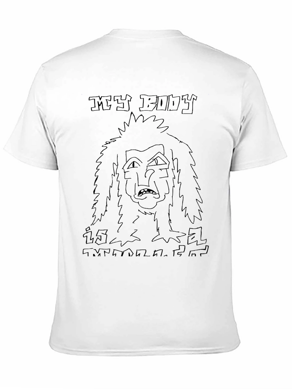 My Body Is Melting Black T-Shirt