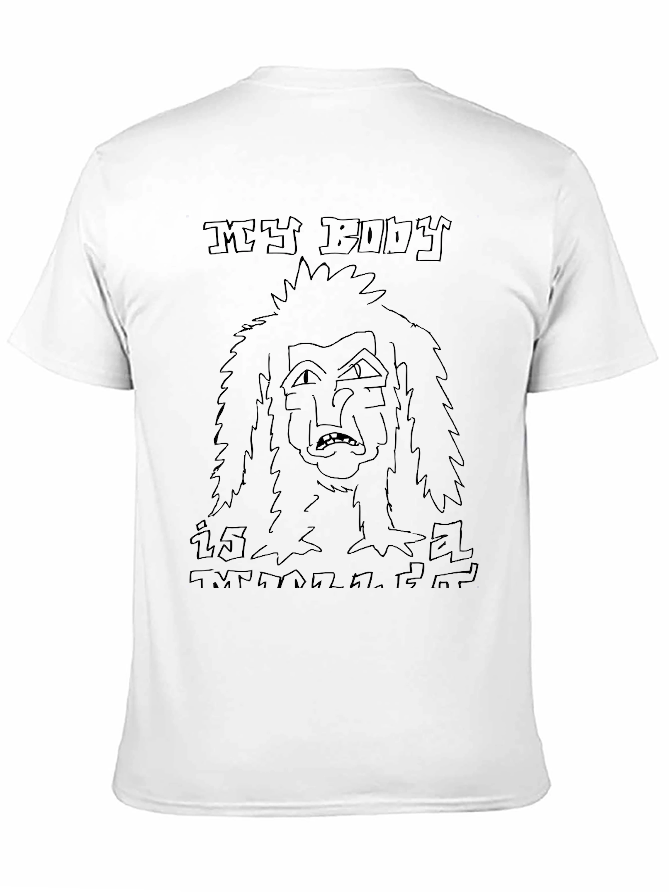 My Body Is Melting Black T-Shirt