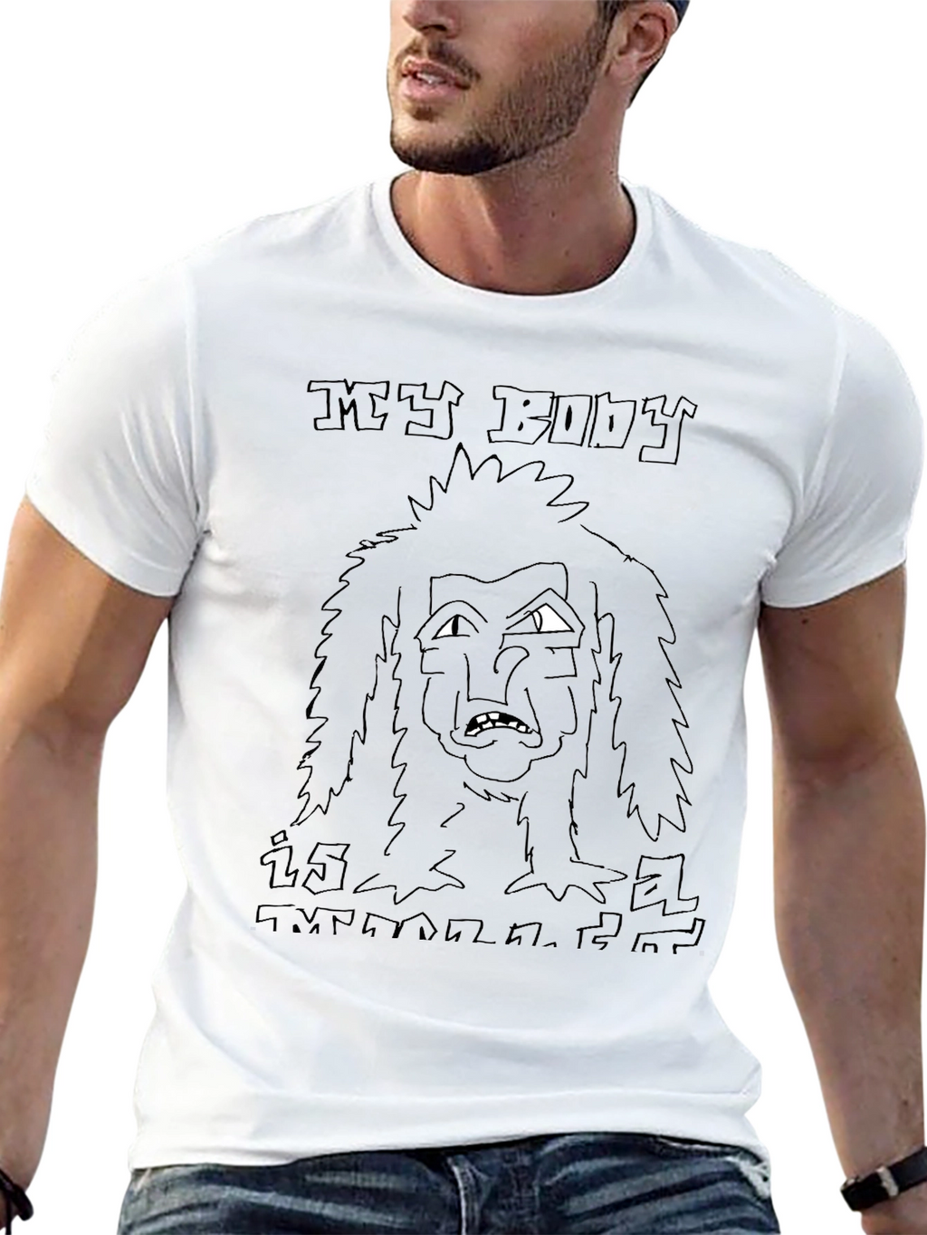 My Body Is Melting Black T-Shirt