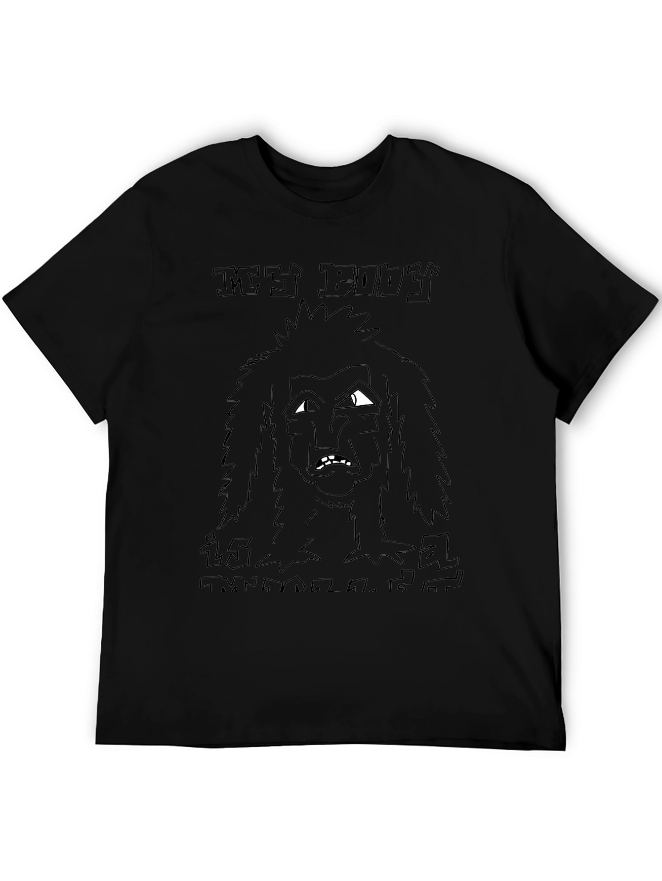 My Body Is Melting Black T-Shirt