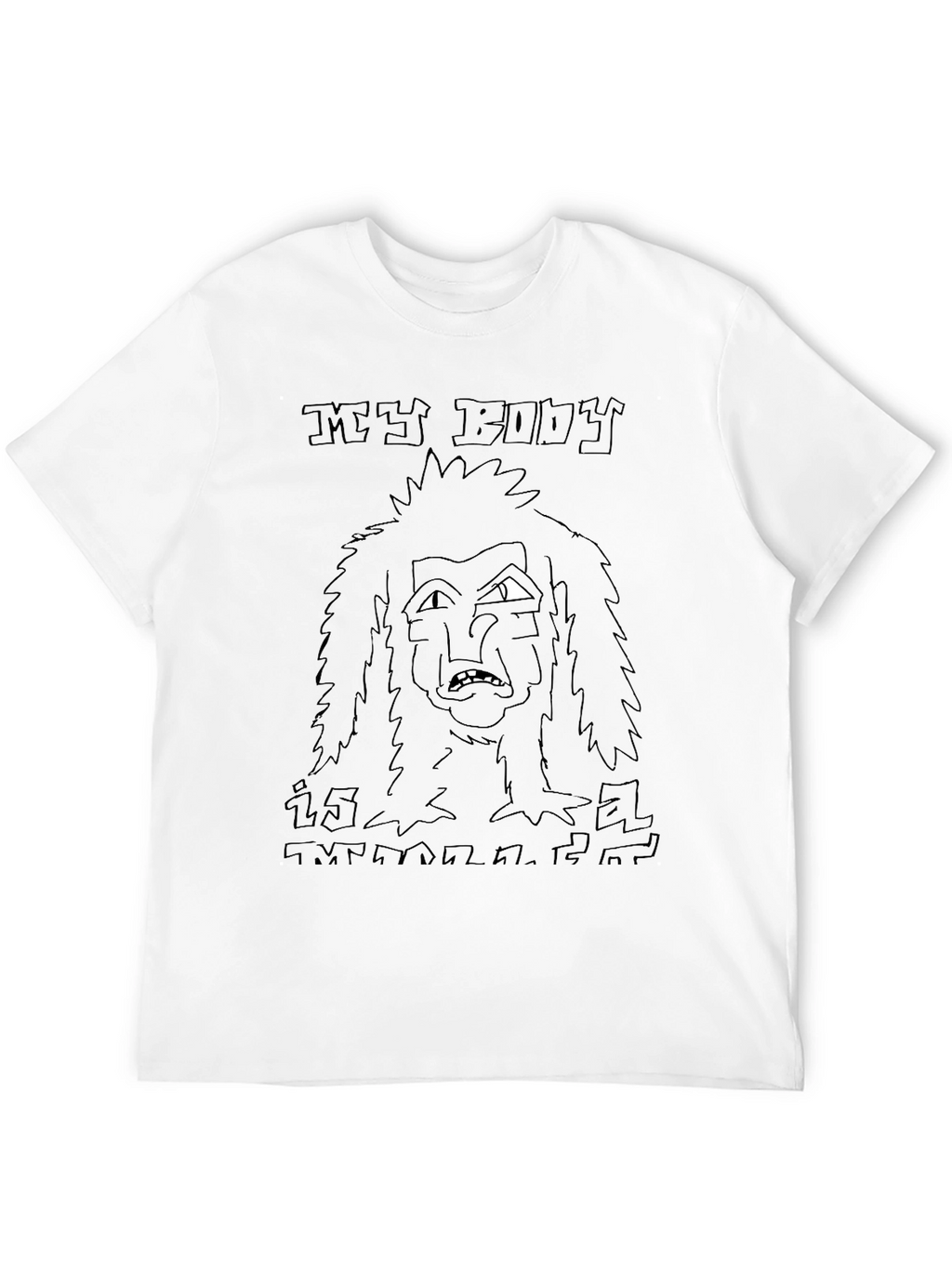 My Body Is Melting Black T-Shirt