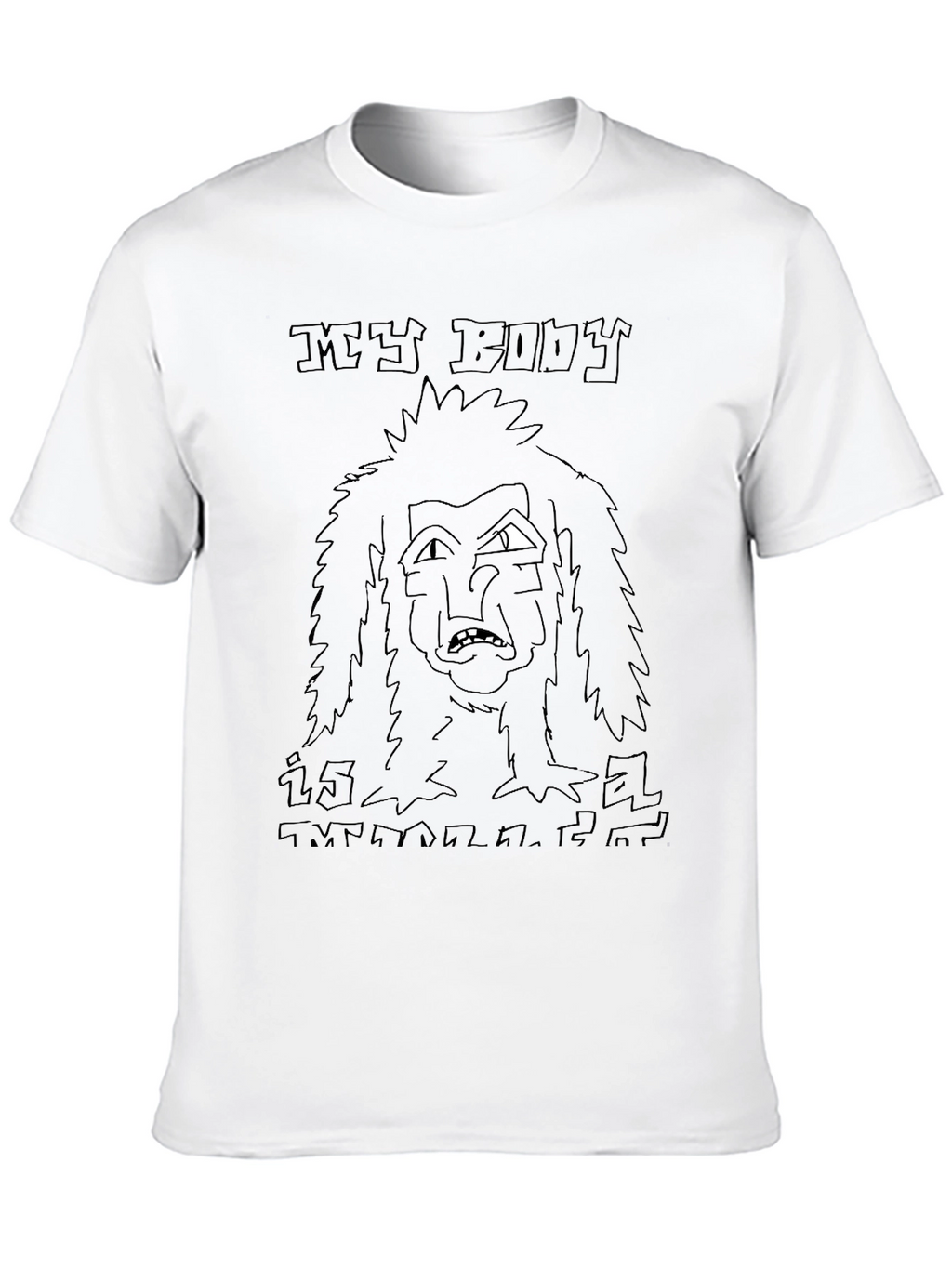 My Body Is Melting Black T-Shirt