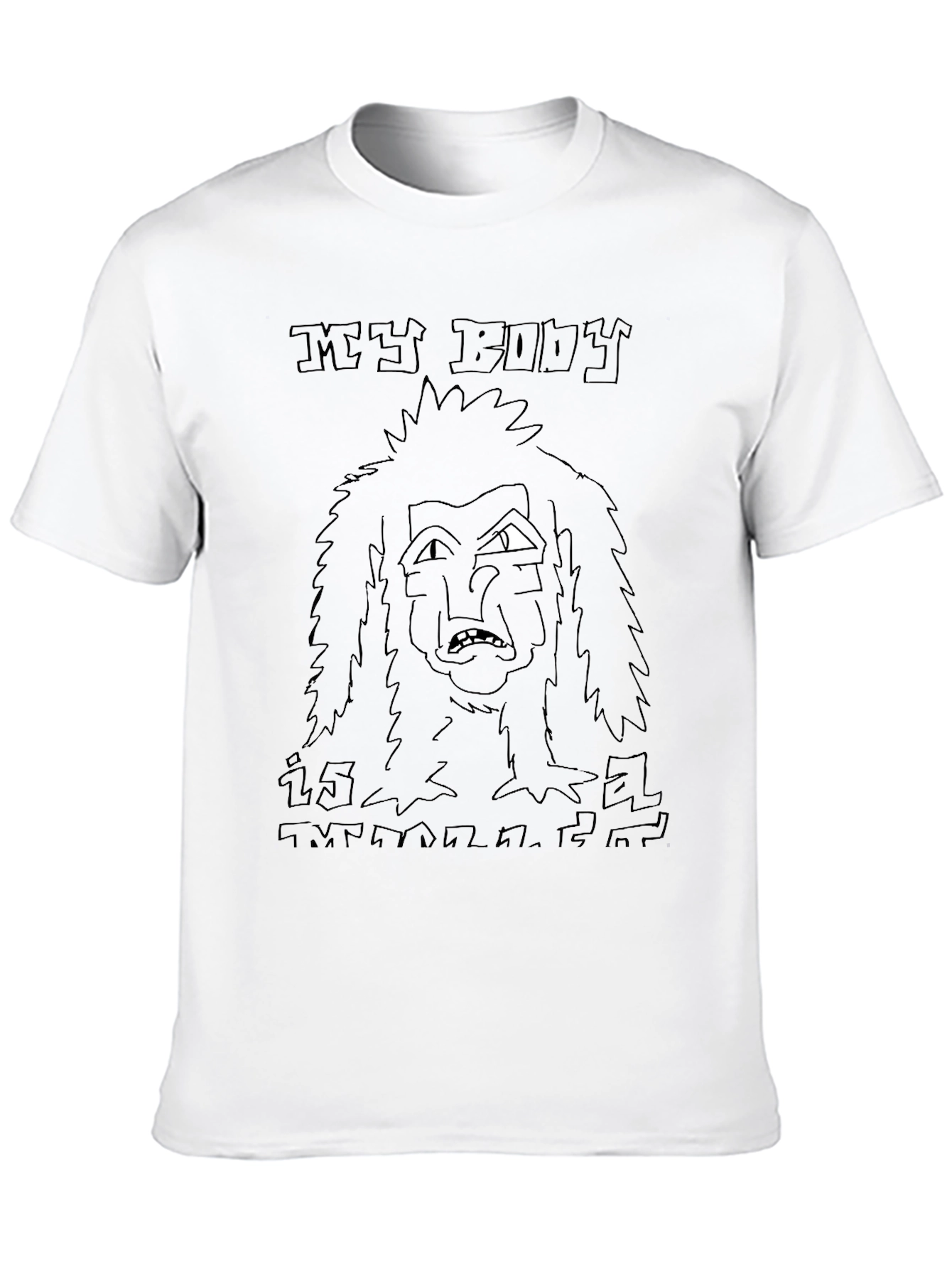 My Body Is Melting Black T-Shirt