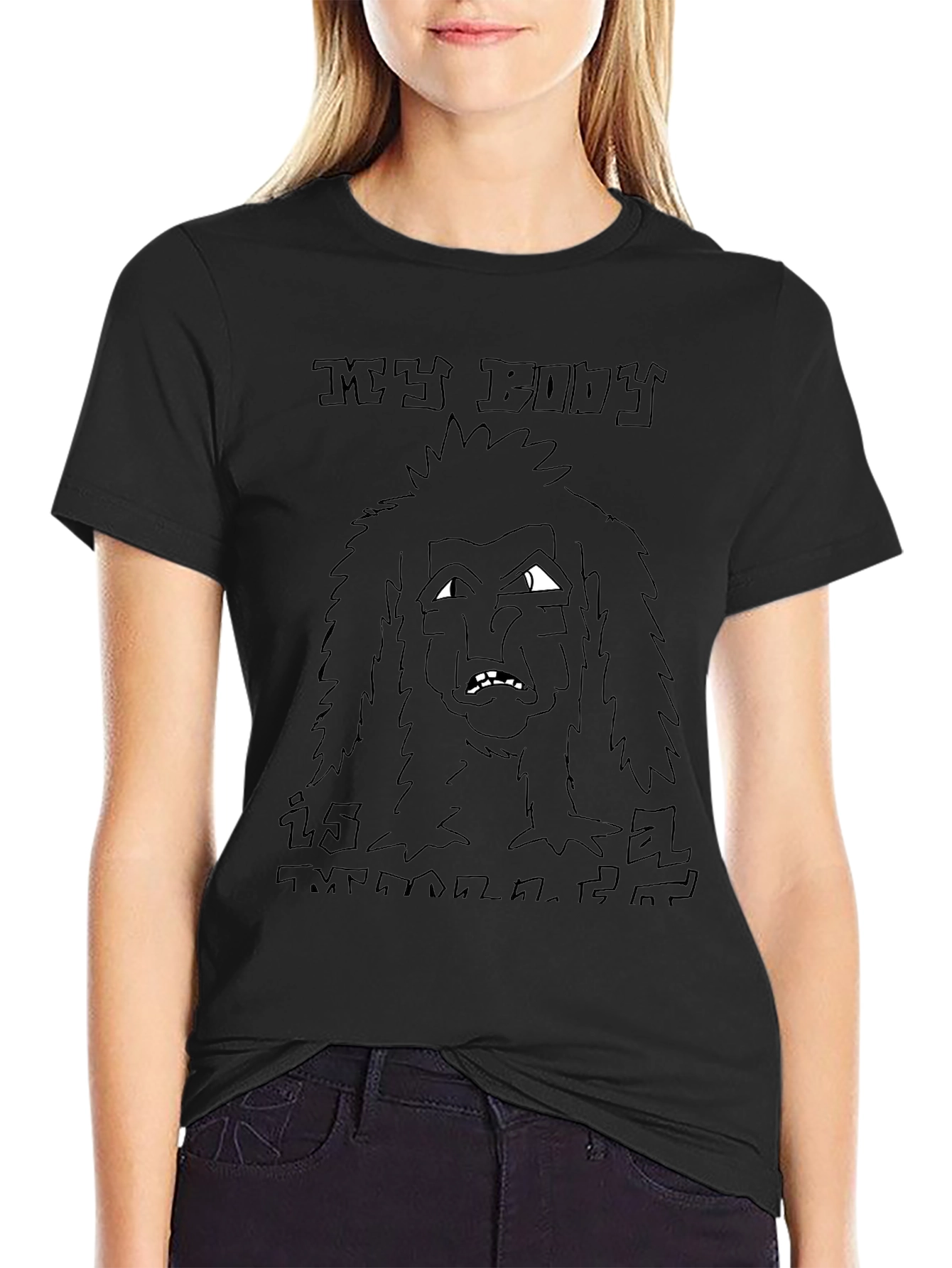 My Body Is Melting Black T-Shirt