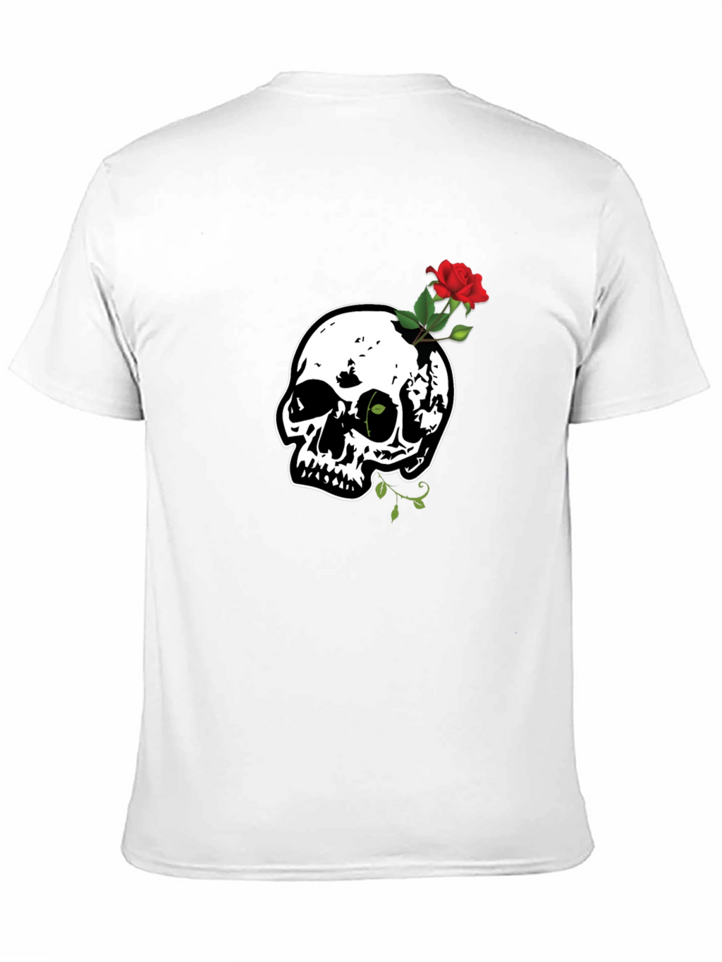 Skull & Rose Graphic Tee - Black T-Shirt