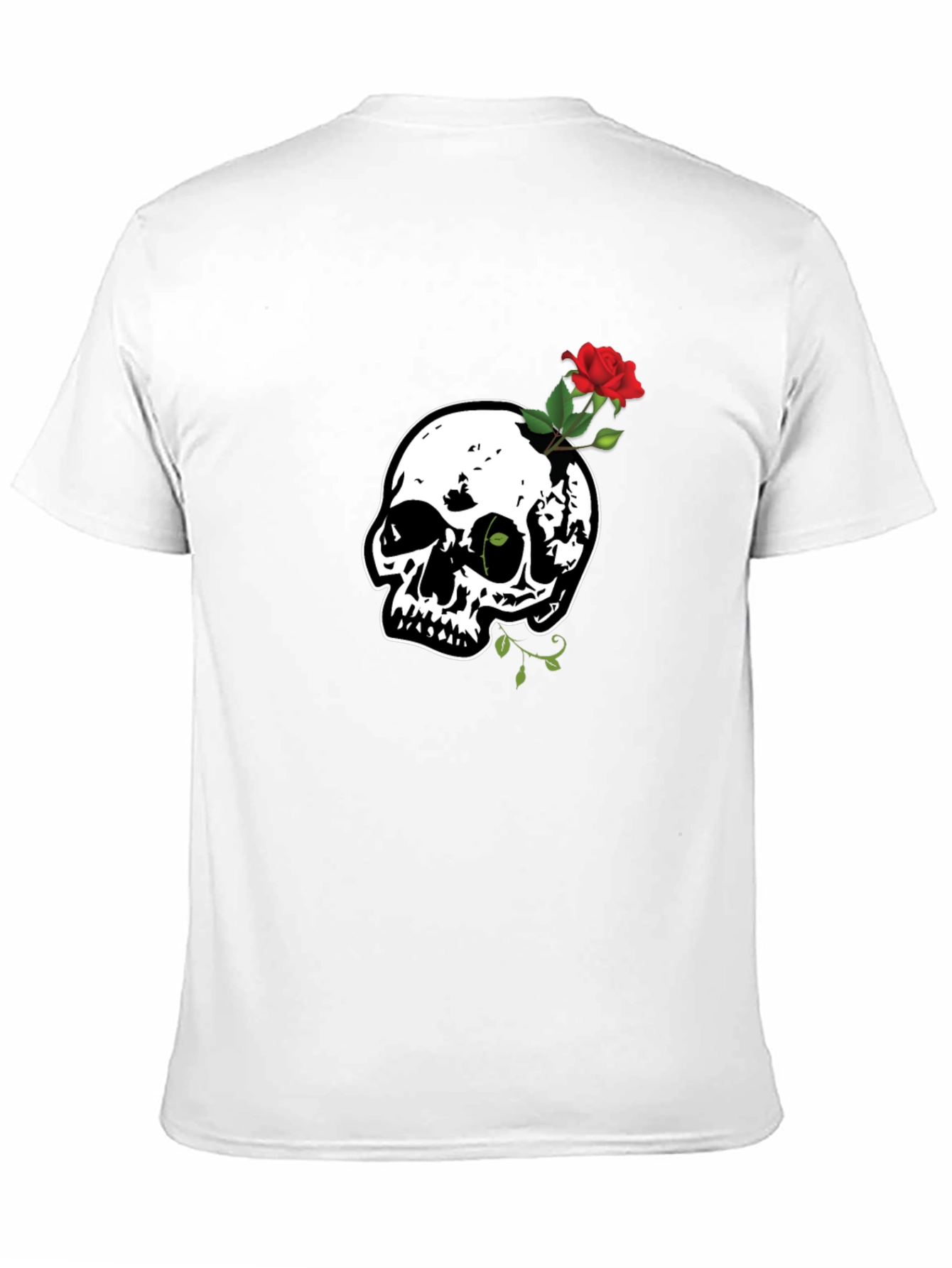 Skull & Rose Graphic Tee - Black T-Shirt