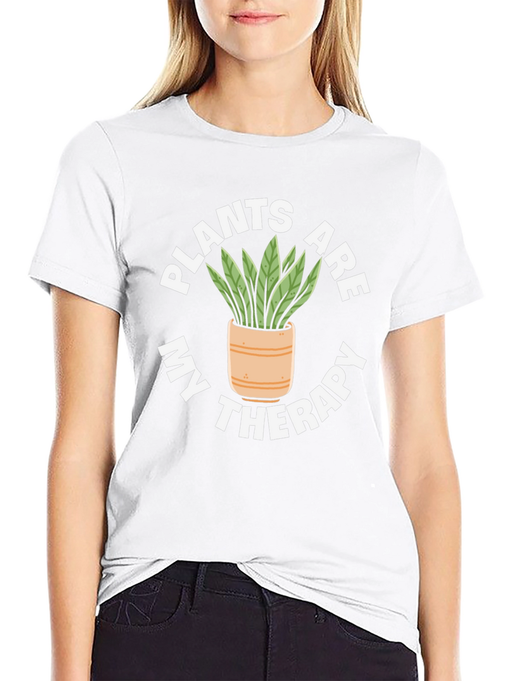 Plants Are My Therapy Graphic T-Shirt