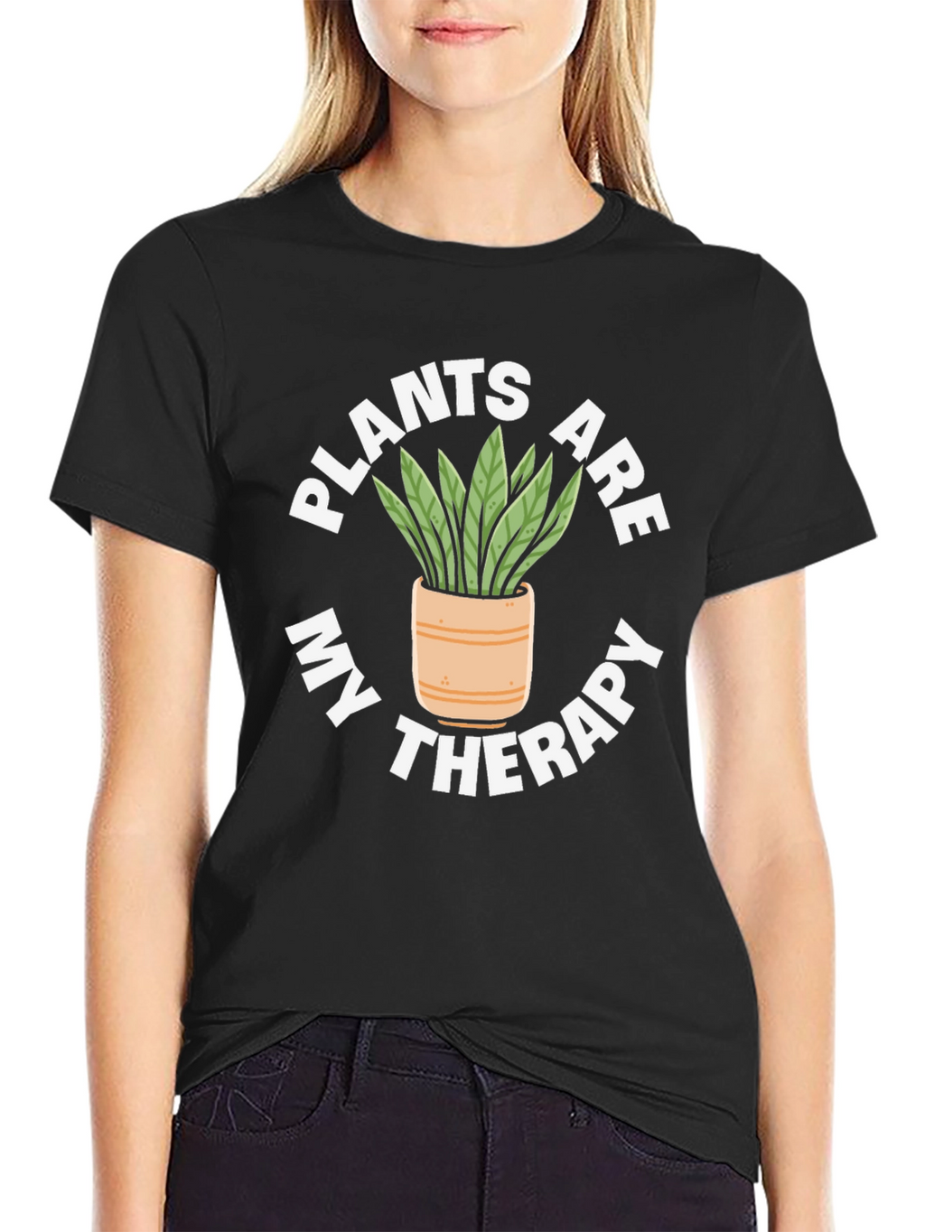 Plants Are My Therapy Graphic T-Shirt