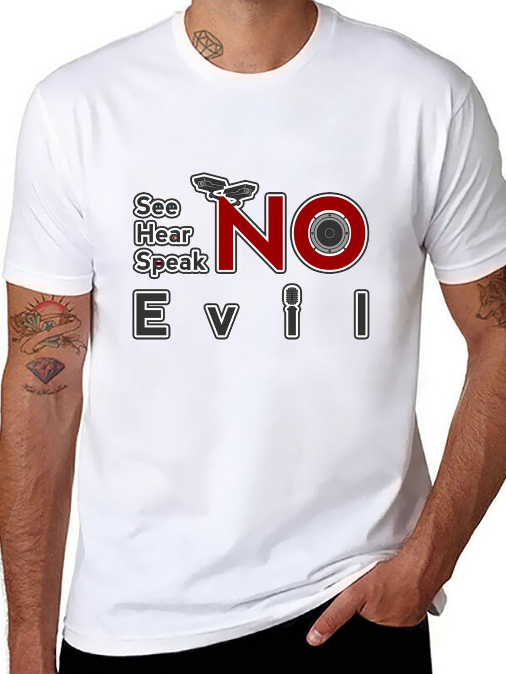See Hear Speak No Evil T-Shirt