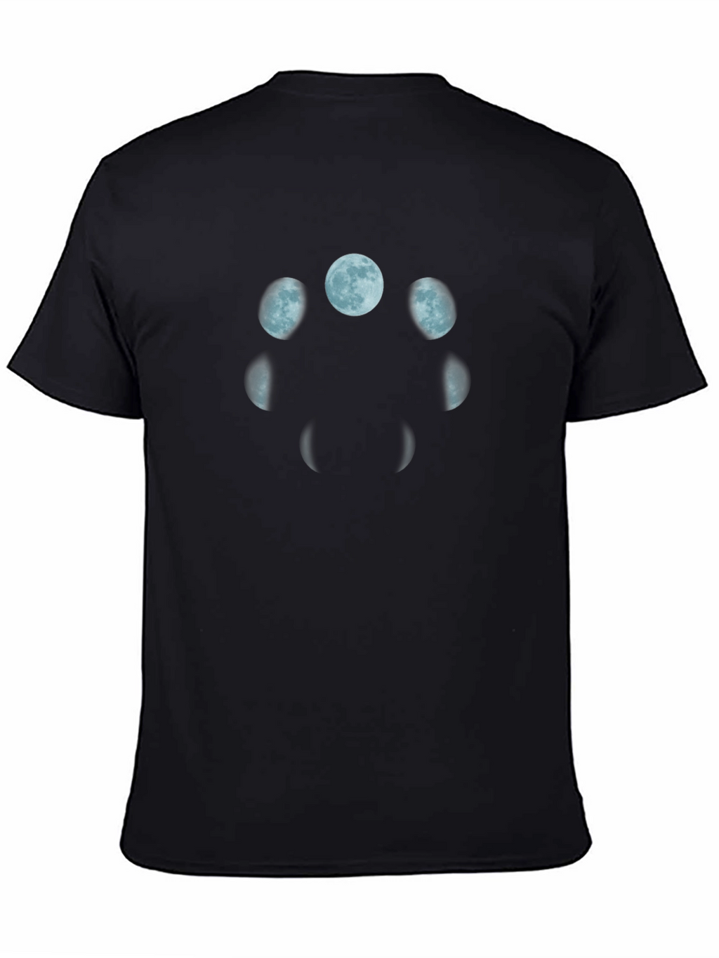 Lunar Phases Black T-Shirt
