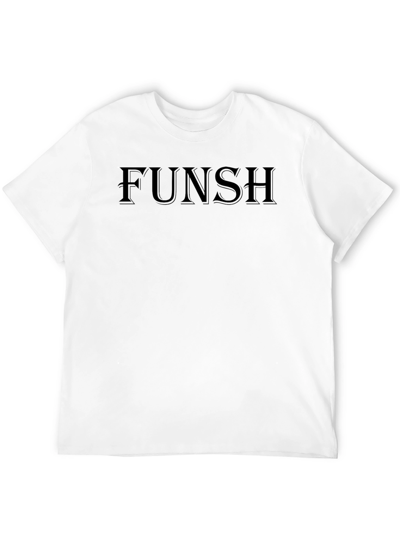 FUNSH Black Graphic Tee - Mens Fashion