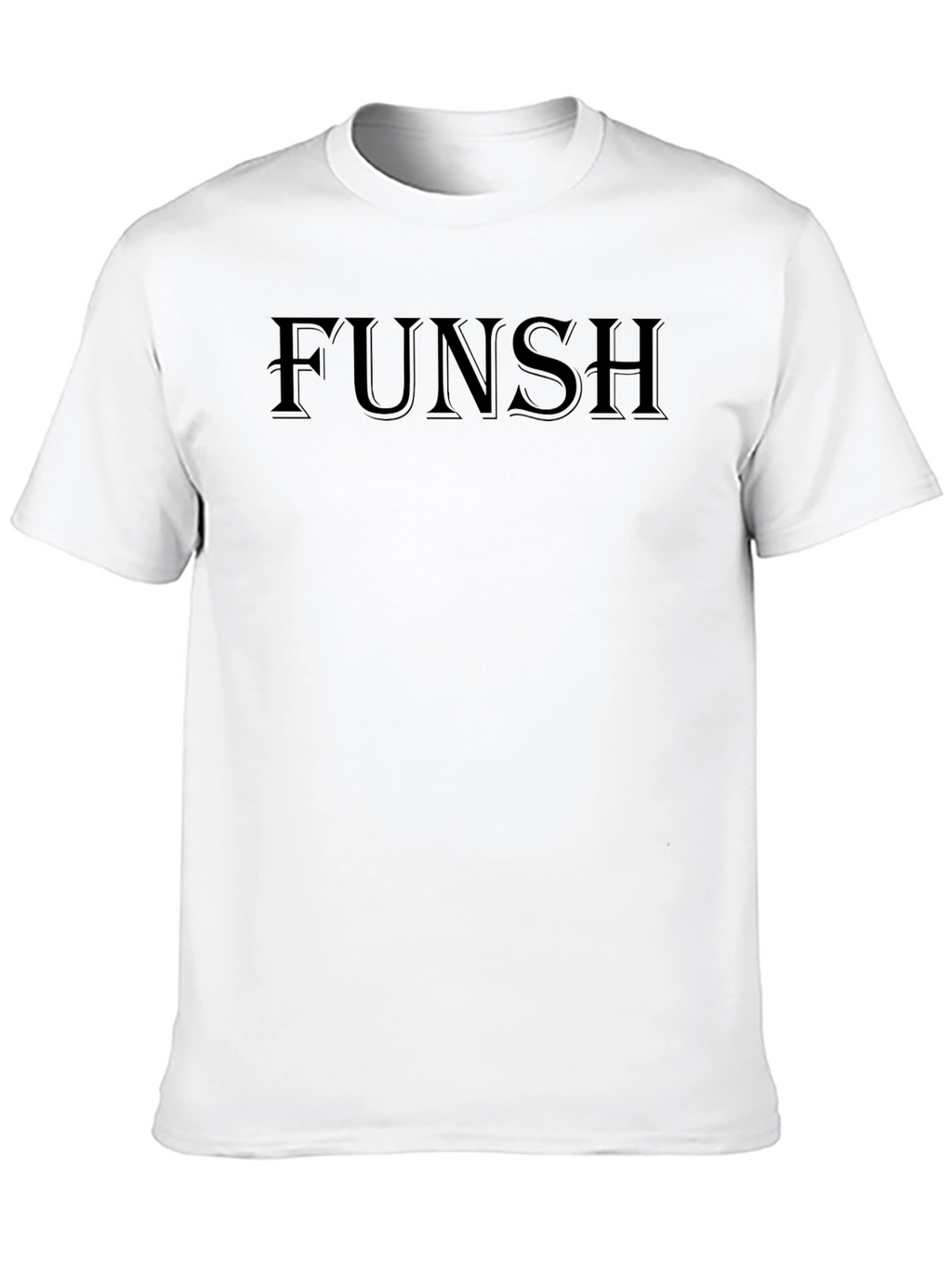 FUNSH Black Graphic Tee - Mens Fashion