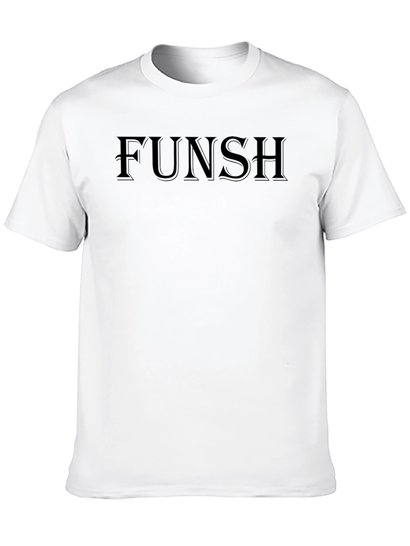 FUNSH Black Graphic Tee - Mens Fashion