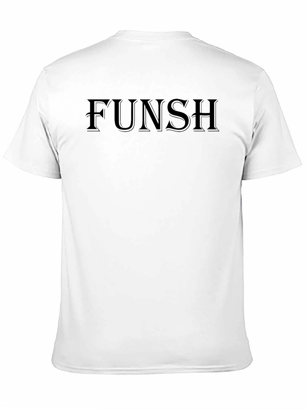 FUNSH Black Graphic Tee - Mens Fashion