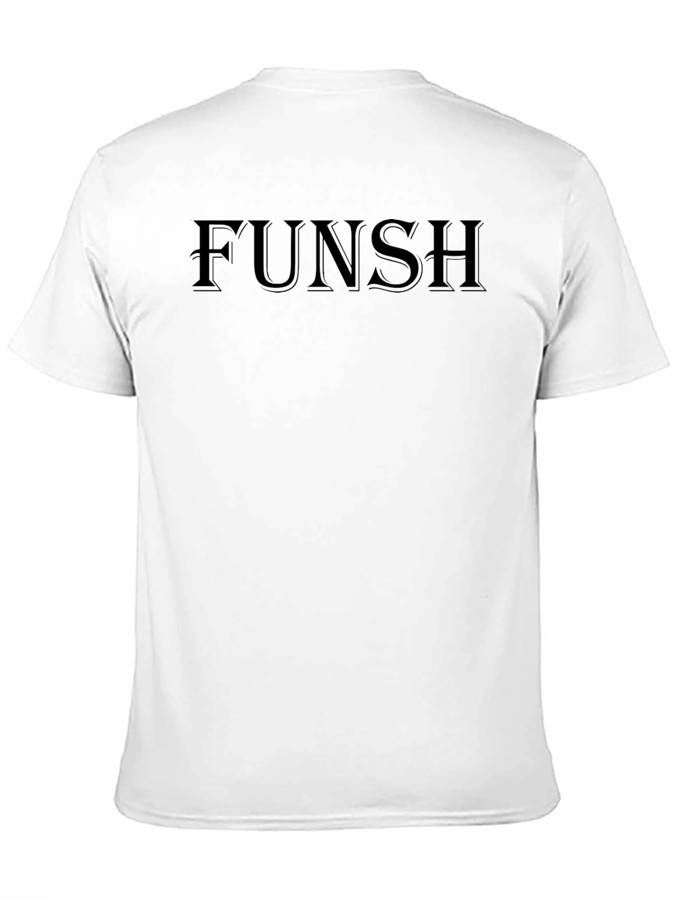 FUNSH Black Graphic Tee - Mens Fashion