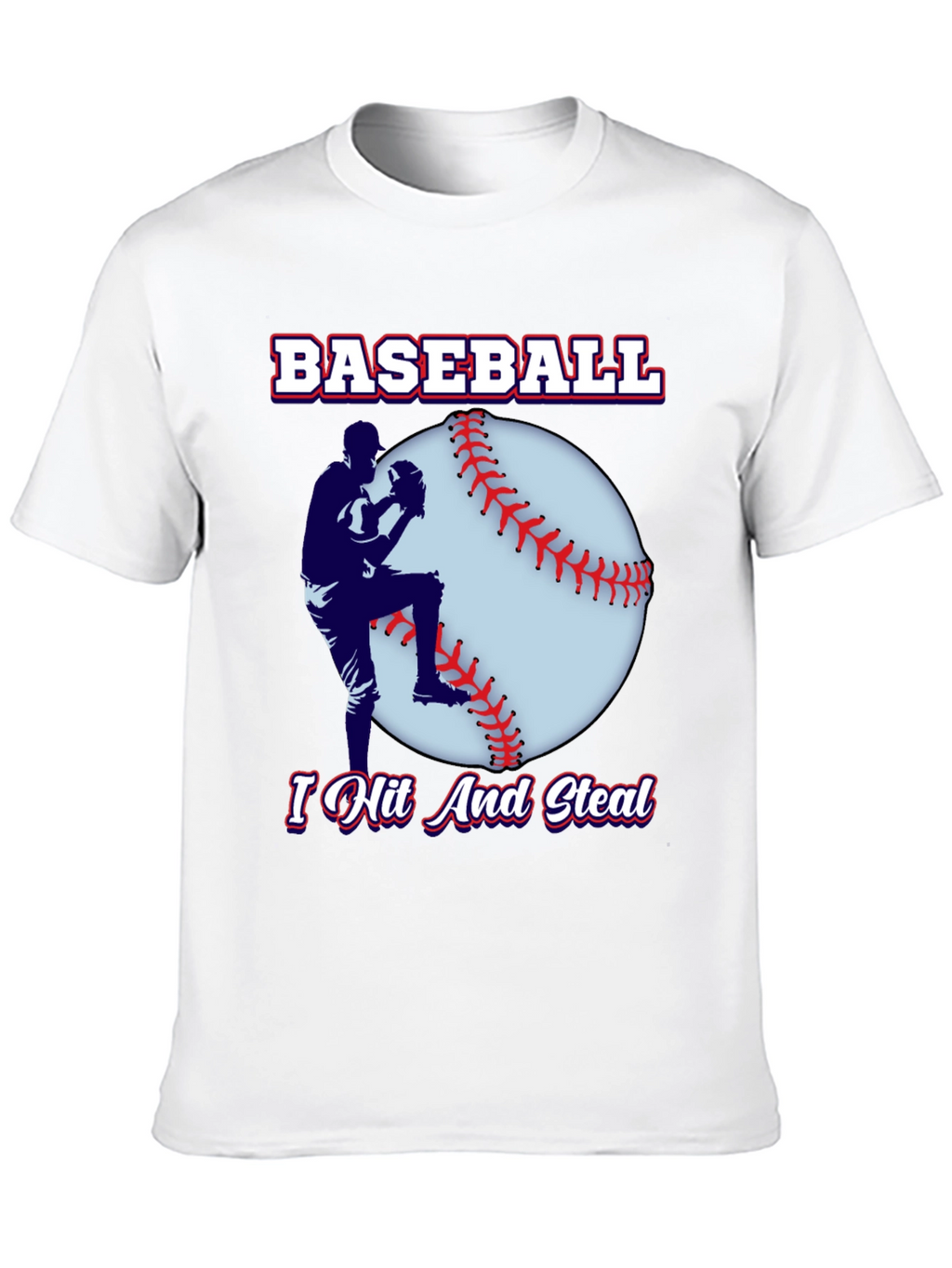 Baseball Player Black T-Shirt