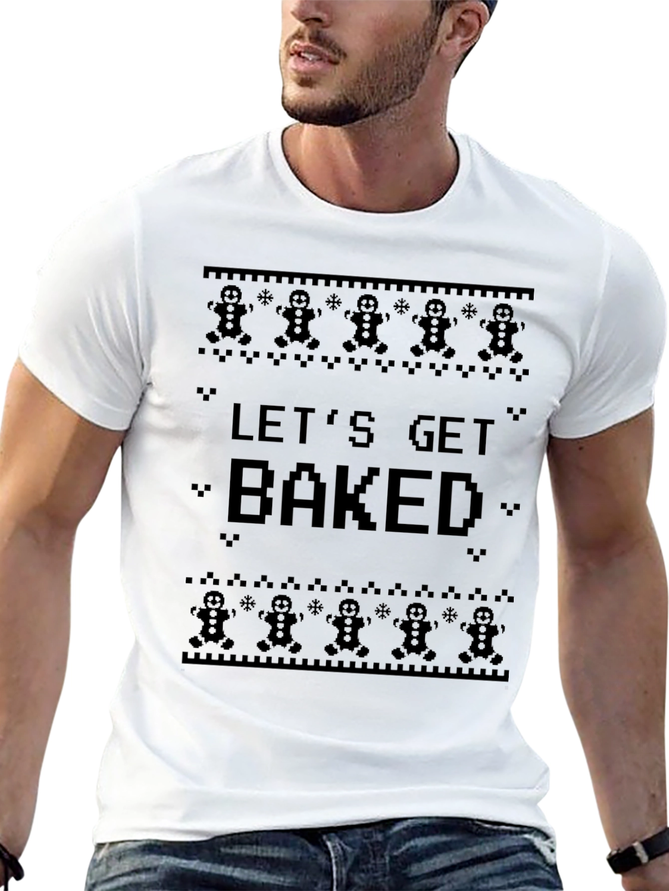 Lets Get Baked Gingerbread Christmas T-Shirt